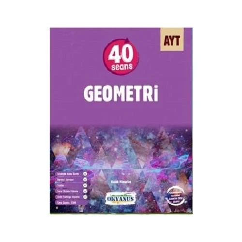 OKYANUS GEOMETRİ AYT 40 SEANS SORU BANKASI ürün görseli 1
