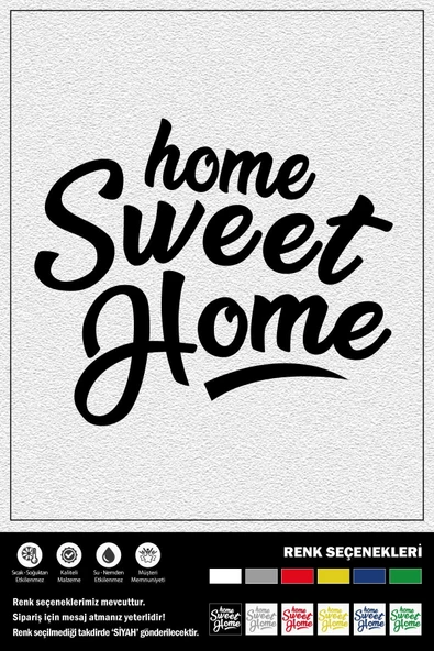 Ecce HOME SWEET HOME STICKER 30 x 35 cm ürün görseli 1
