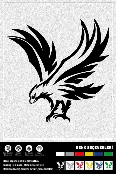Ecce UÇAN KARTAL STICKER 35 x 35 cm ürün görseli 1