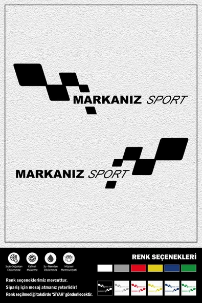 Ecce MARKANIZ SPORT STICKER 45 x 15 cm ürün görseli 1