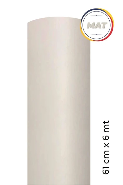 Ecce Mat Beyaz Kendinden Yapışkanlı Kaplama Folyosu 61 Cm X 6 Mt ürün görseli 1