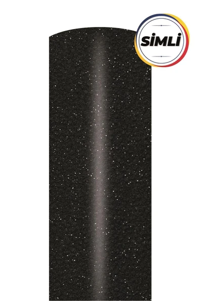 Ecce Parlak Simli Siyah Yapışkanlı Folyo 152 Cm X 1 Mt ürün görseli 1