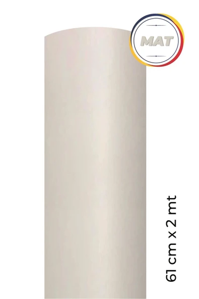 Ecce Mat Beyaz Kendinden Yapışkanlı Kaplama Folyosu 61 Cm X 2 Mt ürün görseli 1