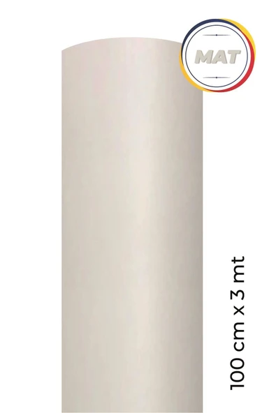 Ecce Mat Beyaz Kendinden Yapışkanlı Kaplama Folyosu 100 Cm X 3 Mt ürün görseli 1