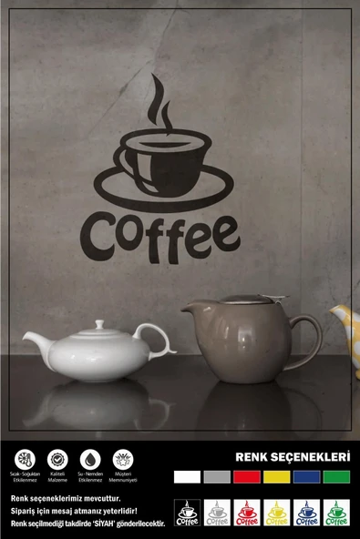 Ecce COFFEE STICKER 50 x 60 cm - Resim 2