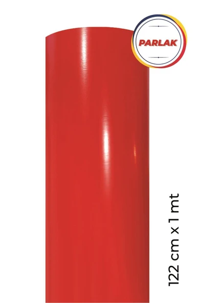 Ecce Parlak Kırmızı Kendinden Yapışkanlı Kaplama Folyosu 122 Cm X 1 Mt ürün görseli 1