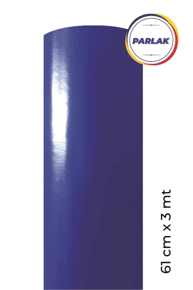 Ecce Parlak Lacivert Kendinden Yapışkanlı Kaplama Folyosu 61 Cm X 3 Mt ürün görseli 1
