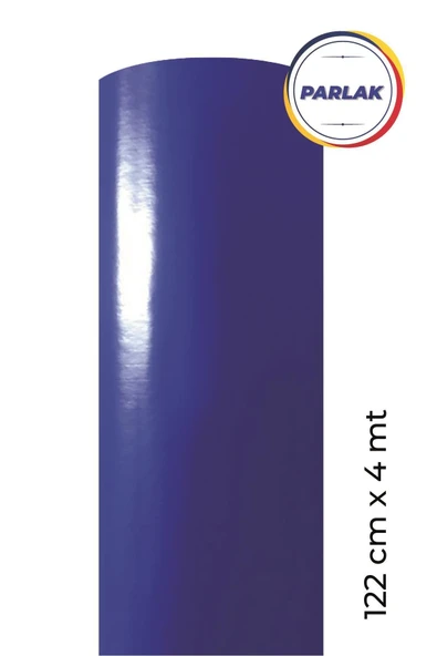 Ecce Parlak Lacivert Kendinden Yapışkanlı Kaplama Folyosu 122 Cm X 4 Mt ürün görseli 1