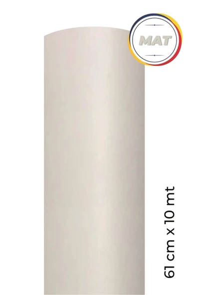 Ecce Mat Beyaz Kendinden Yapışkanlı Kaplama Folyosu 61 Cm X 10 Mt ürün görseli 1