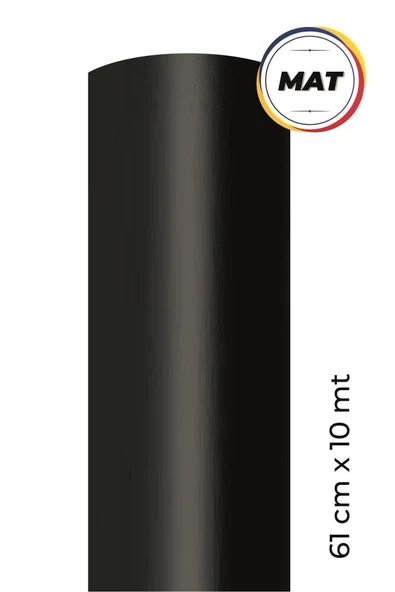 Ecce Mat Siyah Kendinden Yapışkanlı Kaplama Folyosu 61 Cm X 10 Mt ürün görseli 1