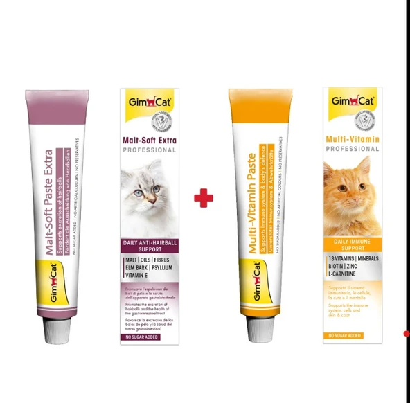 Gimcat Malt Soft Extra 20 gr + GimCat Multivitamin 20 gr 2'li Set ürün görseli 1