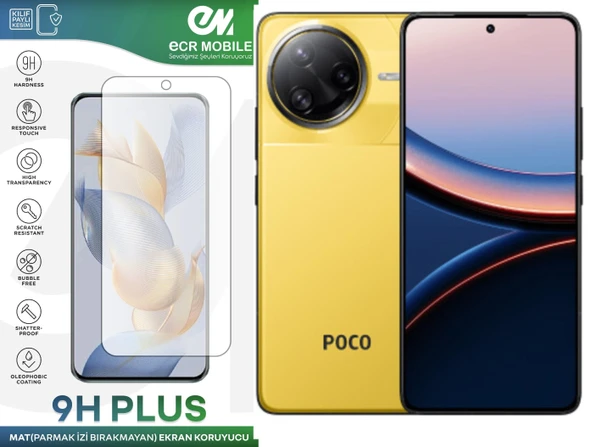 Poco F7 Ultra Ekran Koruyucu MAT Parmak İzi Bırakmayan Uyumlu 9H Esnek Nano Kırılmayan ürün görseli 1