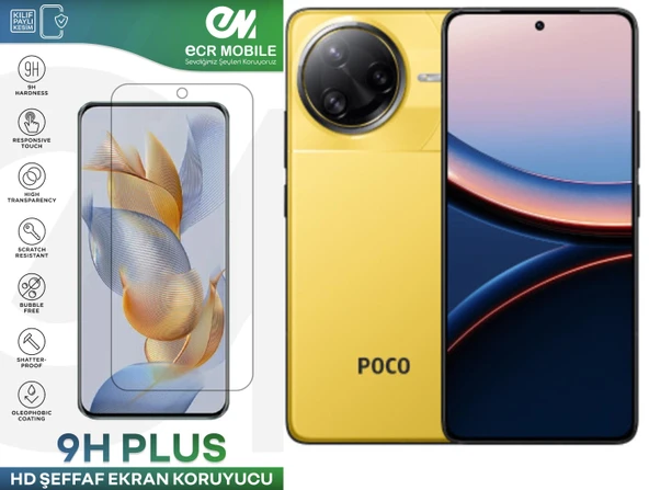 Poco F7 Ultra Ekran Koruyucu Esnek Nano Cam Tam Uyumlu Şeffaf ürün görseli 1