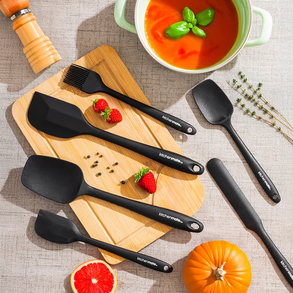 Perotti 15675 Kitchenmate Juan Black 6 Parça Silikon Spatula Seti ürün görseli 1