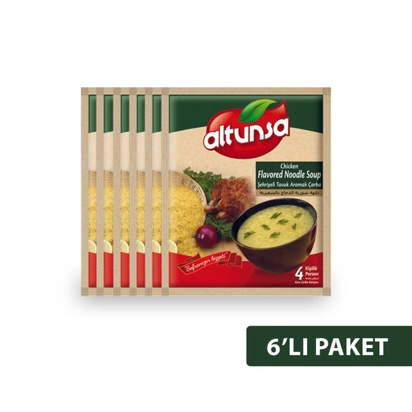 Altunsa Hazır Çorba Şehriyeli Tavuk 6 lı 60 Gr ürün görseli 1