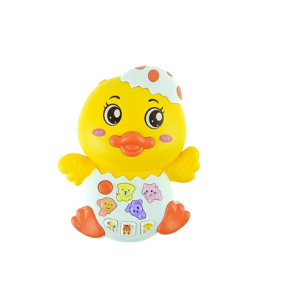 Oyuncak Ördek Sevimli Yavru Ördek Işıklı Sesli Mini Ördek 15 Cm ürün görseli 1