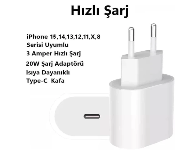 20W USB-C Hızlı Şarj Güç Adaptörü ürün görseli 1