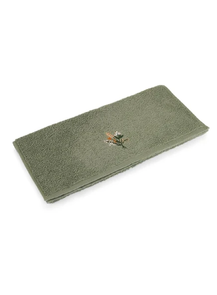 Schafer Home Flower Nakışlı Havlu 50x90 Cm-Yeşil ürün görseli 1