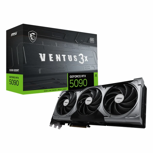 MSI Ventus 3X GeForce RTX 5090 OC 32GB GDDR7 512Bit HDMI/DP Ekran Kartı ürün görseli 1