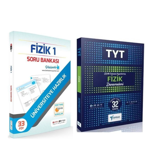 Farklı Sistem TYT Fizik Soru Bankası ve Toprak Deneme Seti 2 Kitap ürün görseli 1