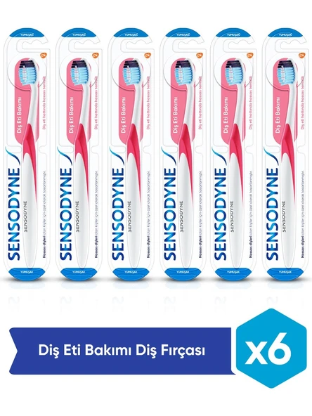 Sensodyne Diş Eti Bakımı 6'lı Diş Fırçası ürün görseli 1
