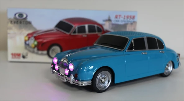 EVERTON RT-1958 Zümrüt Yeşil (Emerald) Arabalı  Bluetooth Fm-Usb-Tf-Aux Şarjlı Nostaljik Radyo ürün görseli 1