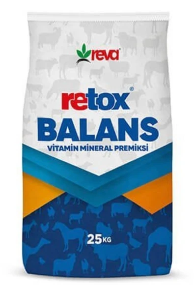 Hs Tarım Retox Balans Magnezyum-Sodyum Bikarbonat Takviyeli Hayvan Yem Katkı-Premix  25KG ürün görseli 1