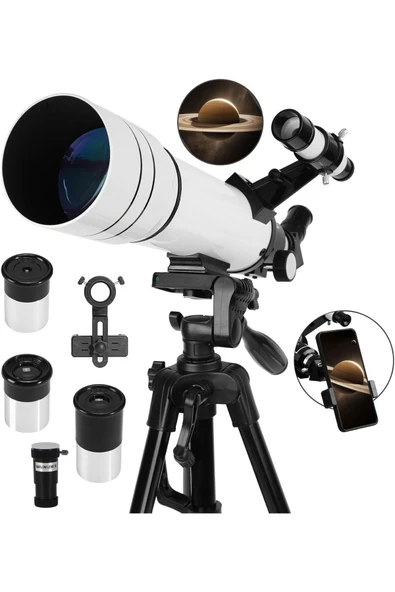 UmoTech Profesyonel 333x Astronomik Gökyüzü Ay Doğa Teleskobu Tripod Telefon Tutucu Ay+Güneş Filtresi ürün görseli 1