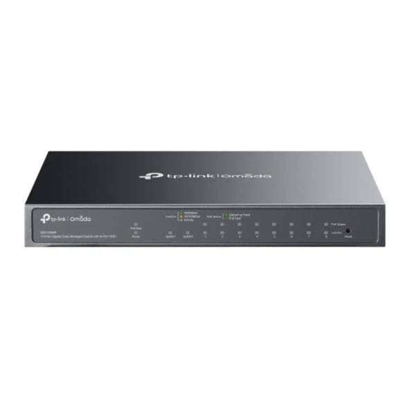 TP-Link Omada ES210GMP 10-Port Easy Manag Switch 8-Port PoE+ ürün görseli 1