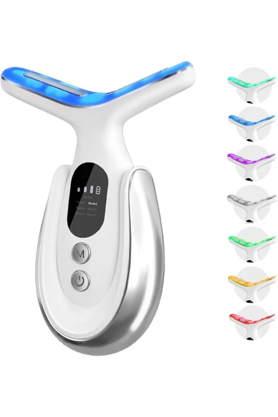 UmoTech LED Ekranlı 7 Programlı EMS Yüz ve Boyun Güzellik Cihazı – Gıdık, Sarkma ve ürün görseli 1