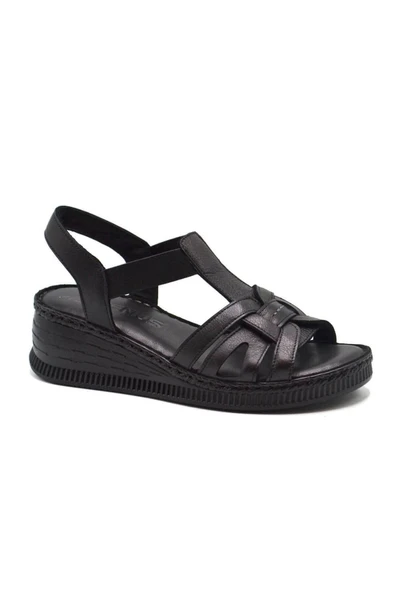 Venüs 24028801 Kadın Hakiki Deri Dolgu Topuk Comfort Sandalet ürün görseli 1