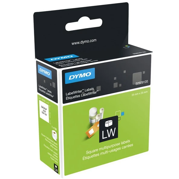 Dymo Label Writer Etiket Çok Amaçlı 750 Lİ 25x25 MM S0929120 ürün görseli 1