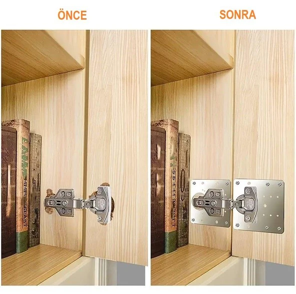 Zhltools Paslanmaz Çelik Menteşe Onarım Plakası - Resim 5