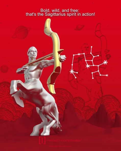 Metalmorphose Burç Koleksiyonu Yay Anahtarlık / Çanta Aksesuarı ürün görseli 1