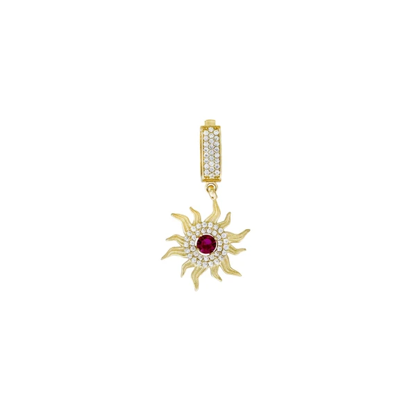 Altın Güneş Charm Kolye Ucu T074574 ürün görseli 1