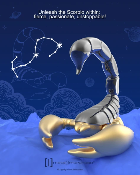 Metalmorphose Burç Koleksiyonu Akrep Anahtarlık / Çanta Aksesuarı ürün görseli 1