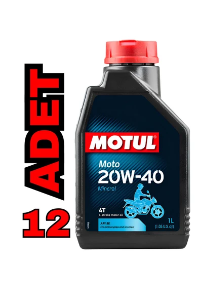 Motul Moto 20w40 1 Litre (12 ADET) ürün görseli 1