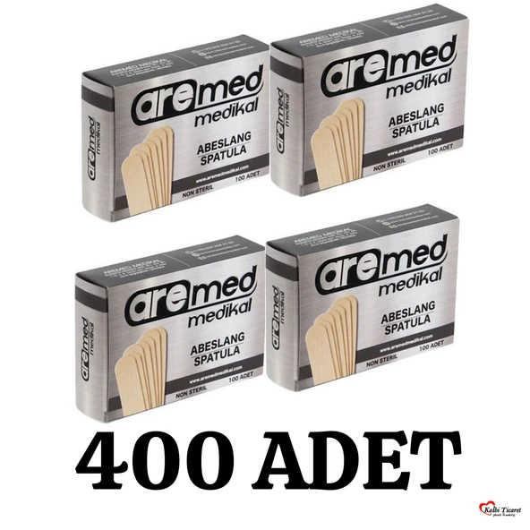 Abeslang 4 Kutu 100'lü Tahta Dil Basacağı Ağda Spatulası Ahşap Çubuk ürün görseli 1