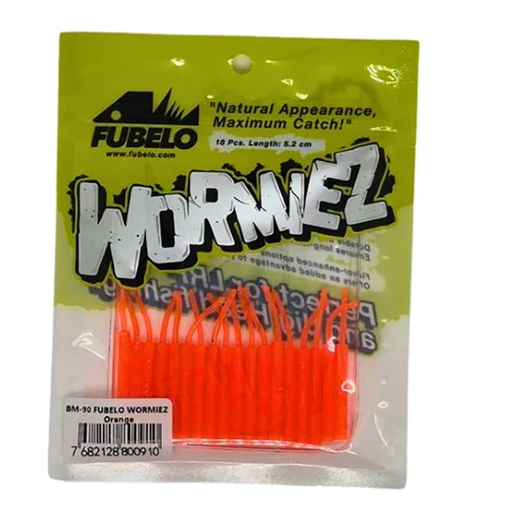 Fubelo Wormiez 5.2cm 18 Adet Lrf Silikonu  Orange ürün görseli 1