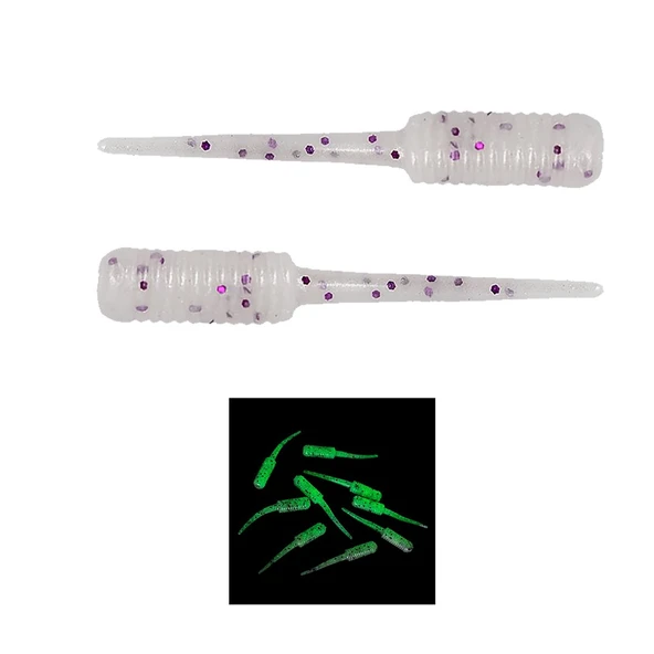 Fujin Baby FRY 2,7cm 30 Adet LRF Silikon Yem  Pearl White Glow ürün görseli 1