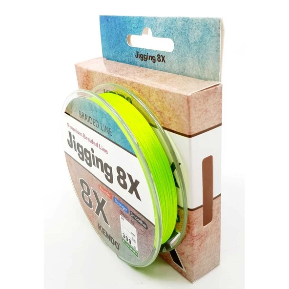 Kendo Jigging 8X Flash 300 mt (FLUO GREEN) İp Misina  0.16mm - 9.90kg ürün görseli 1