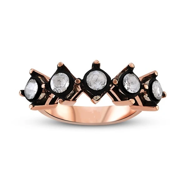 Harem Altın 0.74 Ct 5 Taş Elmas Yüzük EY2 ürün görseli 1