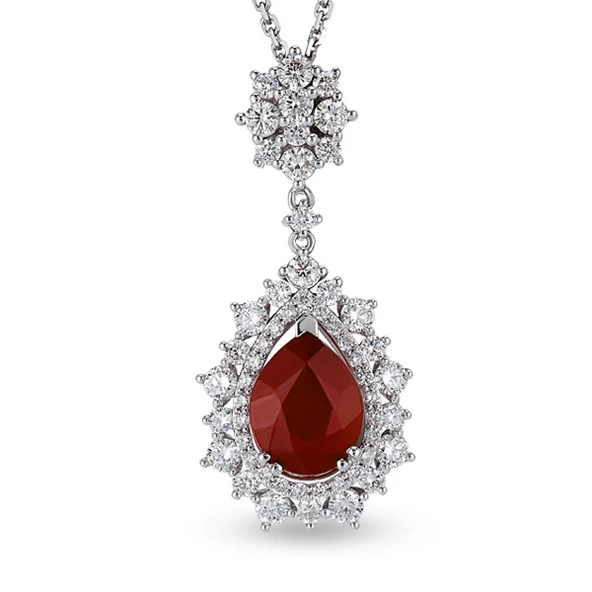 Harem Altın 4.15 Ct Pırlanta Yakut Kolye RTKL39 ürün görseli 1