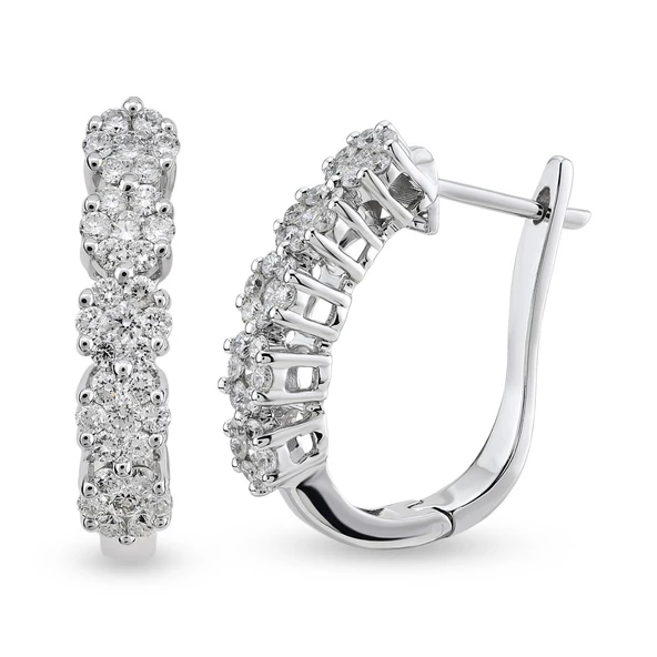 Harem Altın 0.98 Ct Coronet Pırlanta Küpe CORK6 ürün görseli 1