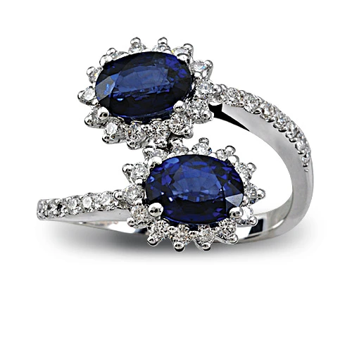 Harem Altın 2.74 Ct Pırlanta Safir Yüzük RTY10 ürün görseli 1