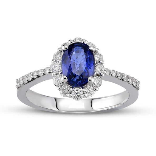 Harem Altın 1.88 Ct Pırlanta Safir Yüzük RTY32 ürün görseli 1