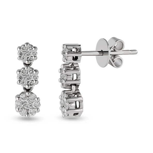 Harem Altın 1.18 Ct Coronet Pırlanta Küpe CORK8 ürün görseli 1