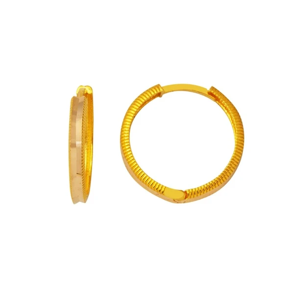 Harem Altın Ajda 2 cm Çaplı Halka Küpe KP050 ürün görseli 1
