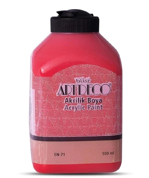 Artdeco Akrilik Boya 500 Ml Kırmızı - 2 adet ürün görseli 1