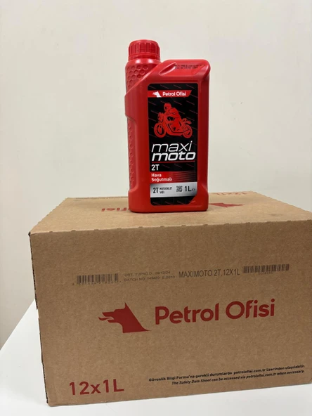 PETROL OFİSİ MAXIMOTO 2T SCOOTER MOTOSİKLET YAĞI 1 LT X 12 ADET (KOLİ) ürün görseli 1